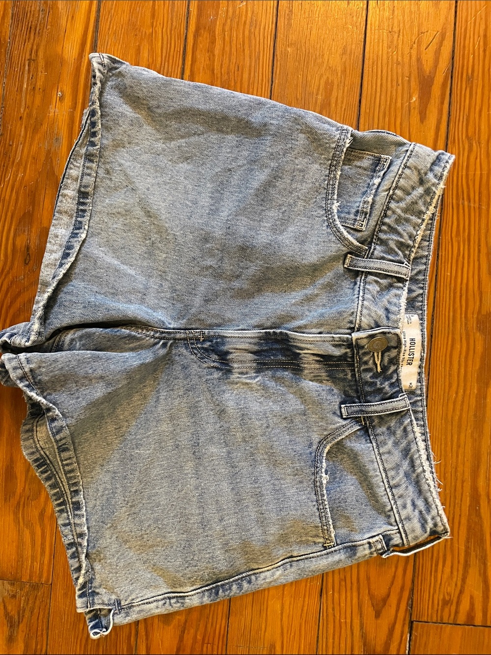 Hollister Light Blue Denim Jean Shorts